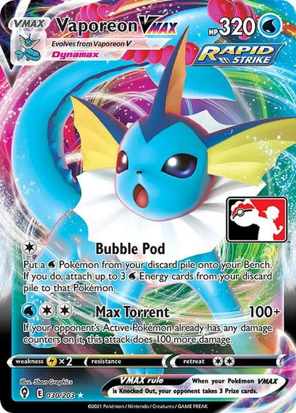 ポケモンカードゲーム 2024 POKEMON SV6B VAPOREON VMAX Vaporeon Vmax (30)| Pokemon Card – Union County Games