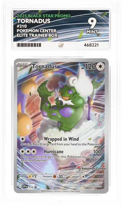 2025 Black Star Promo Tornadus 210 Pokemon Center Promo ACE 9