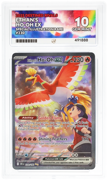 2025 Destined Rivals Ethan's Ho-Oh ex 230 ACE 10