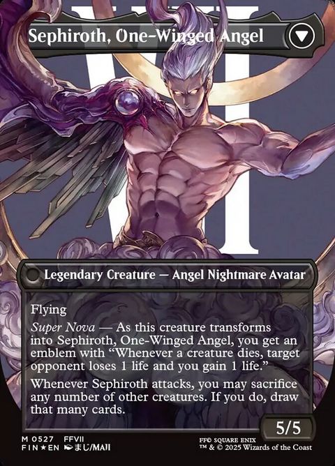 Sephiroth, Fabled SOLDIER // Sephiroth, One-Winged Angel (527