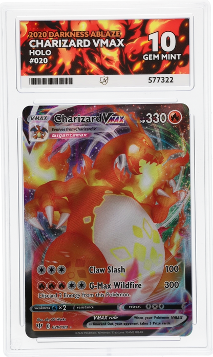 2020 Darkness Ablaze Charizard VMAX 020 ACE 10