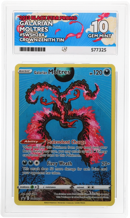 2023 Black Star Promo Galarian Moltres SWSH284 ACE 10