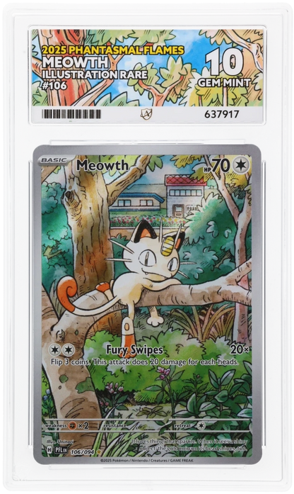 2025 Phantasmal Flames Meowth 106 ACE 10