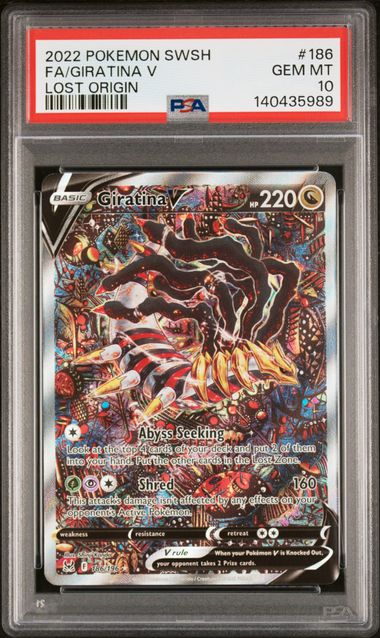 2022 Lost Origin Giratina V 186 PSA 10